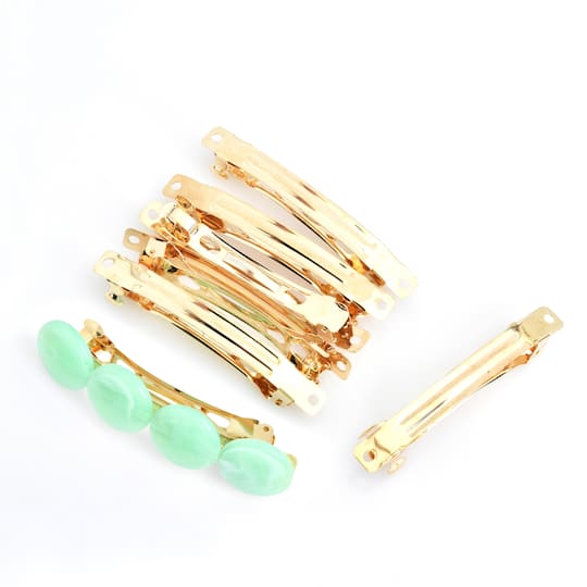 8.5mm French Barrette Blanks, 8ct. by Bead Landing™